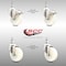 Service Caster 4 Inch 316SS Nylon Wheel Swivel 10mm Threaded Stem Caster Lock Brake, 2PK SCC-SS316TSTTL20S414-NYS-M1015-2-S2 - alternate 2
